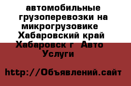  автомобильные грузоперевозки на микрогрузовике - Хабаровский край, Хабаровск г. Авто » Услуги   